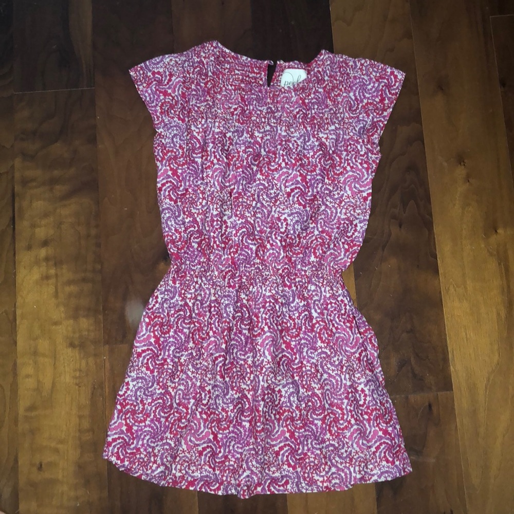 Girls pink pattern dress